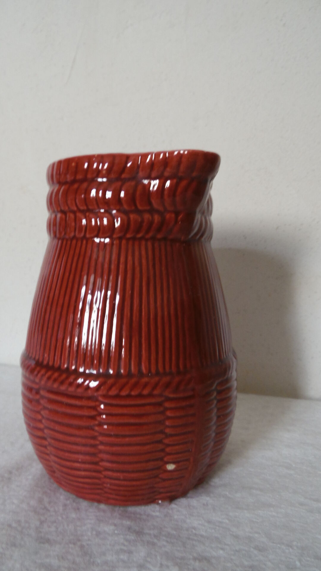 St Clement's pitcher burgundy