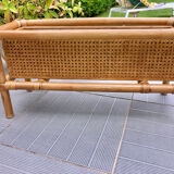 Two bamboo and cane planters 1970