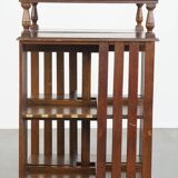 Large Antique English Oak Library Book Carousel