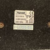 Pair of Space Age eyeball orange lamps by Massive Belgium