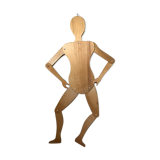 Articulated wooden mannequin