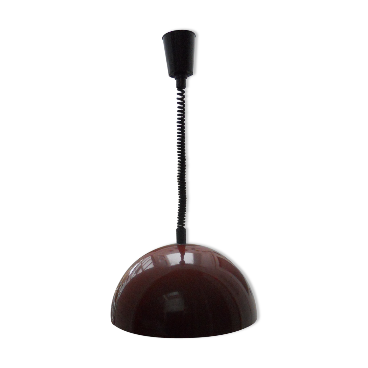 Ceiling design round metal Burgundy