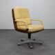 Chaise de bureau en cuir par Eugen Schmidt, années 1960