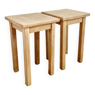 Solid oak stools