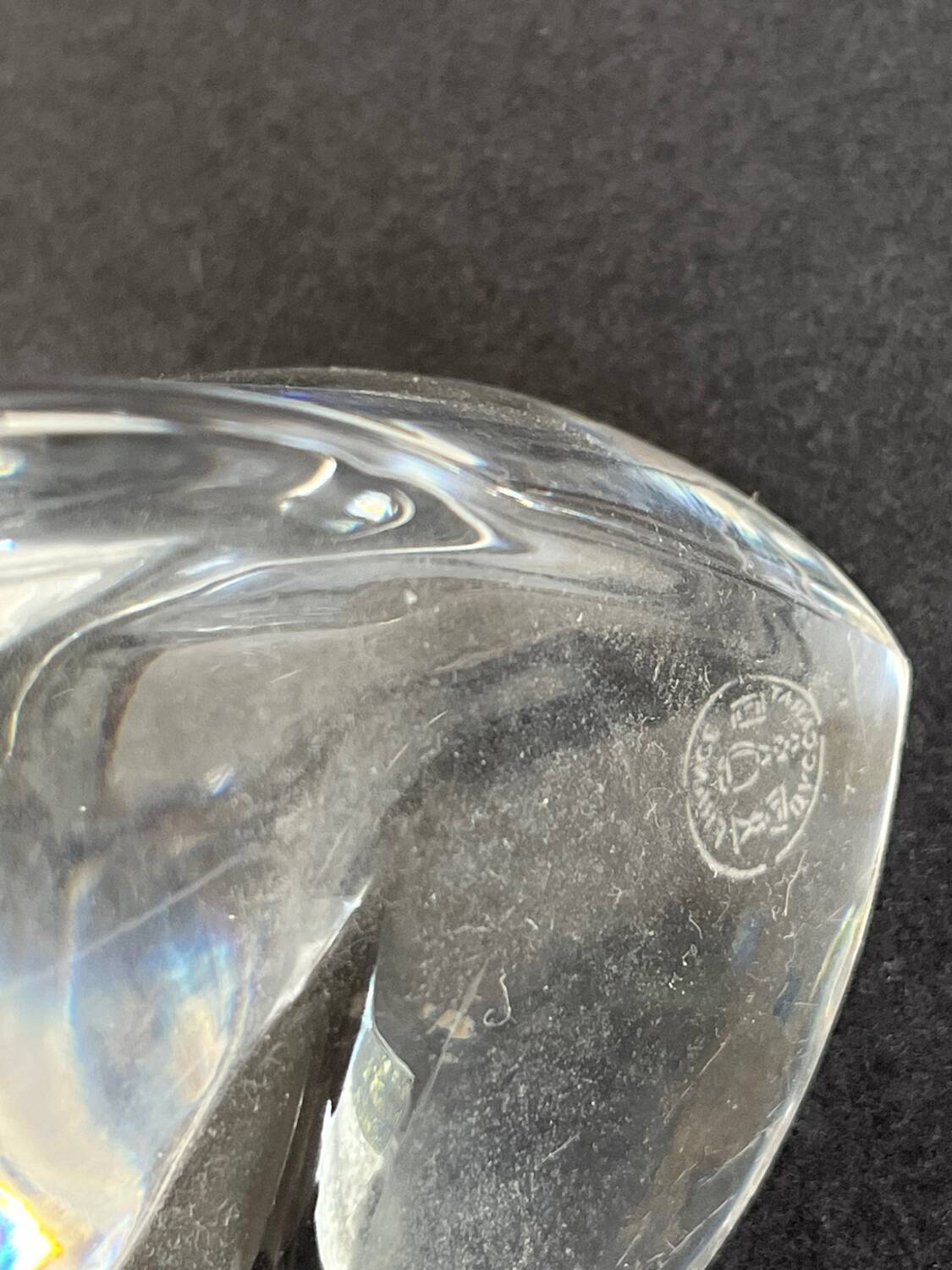 Presse papier en cristal de Baccarat