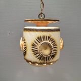 Large and beautiful hanging lamp in ceramic. Danish from the 70s, in super nice condition.