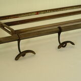 Old metal locomotive/train wall coat rack