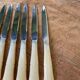 Series of 12 vintage table knives