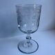 Lot de 6 verres à vin dépareillés en cristal gravé années 30-40