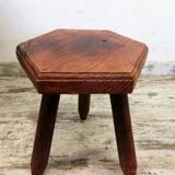 Wooden tripod stool