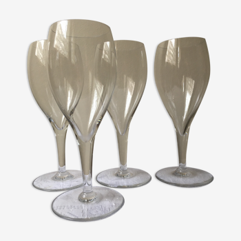 Set of 4 Baccarat France wine glasses