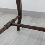 Napoleon III caned piano bench — bourgeois house spirit