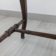 Napoleon III caned piano bench — bourgeois house spirit