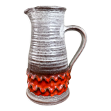 Jasba orange-grey vase/jug, bunte welt der keramik (colorful world of ceramics), west german pottery
