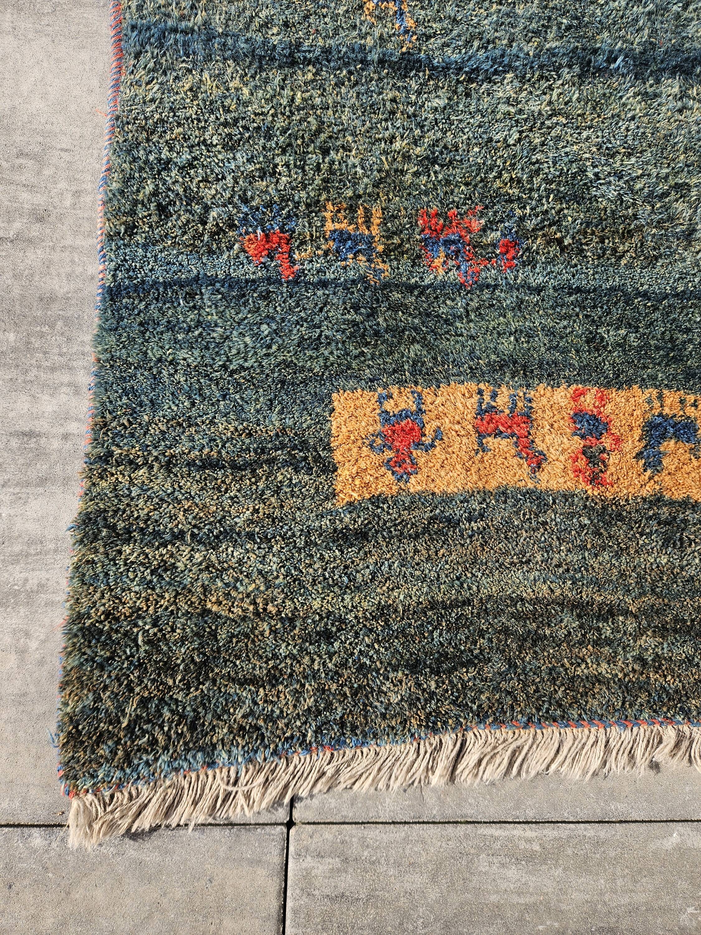 Tapis Gabbeh, Népal, laine, 290cm x 193cm