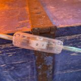 Vintage table lamp orange globe