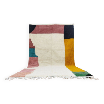Handmade wool Berber rug 300 x 190 cm