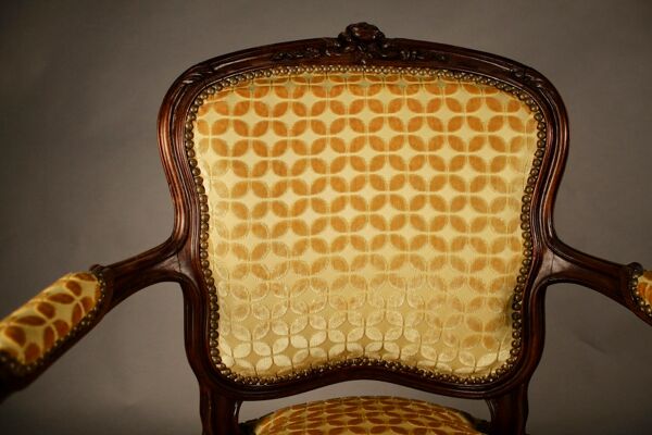 Fauteuil cabriolet de style Louis XV, XlXème