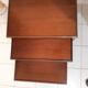 3 30s mahogany pull-out tables in their juice