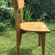 Chaise scandinave bois clair années 70 vintage