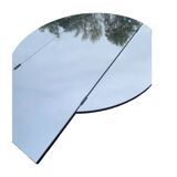 Large round triptych wall mirror, 112 cm