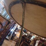 Large bistro pedestal table, 70 cm in diameter, circa 1900.