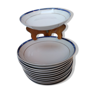 Service 12 assiettes - porcelaine
