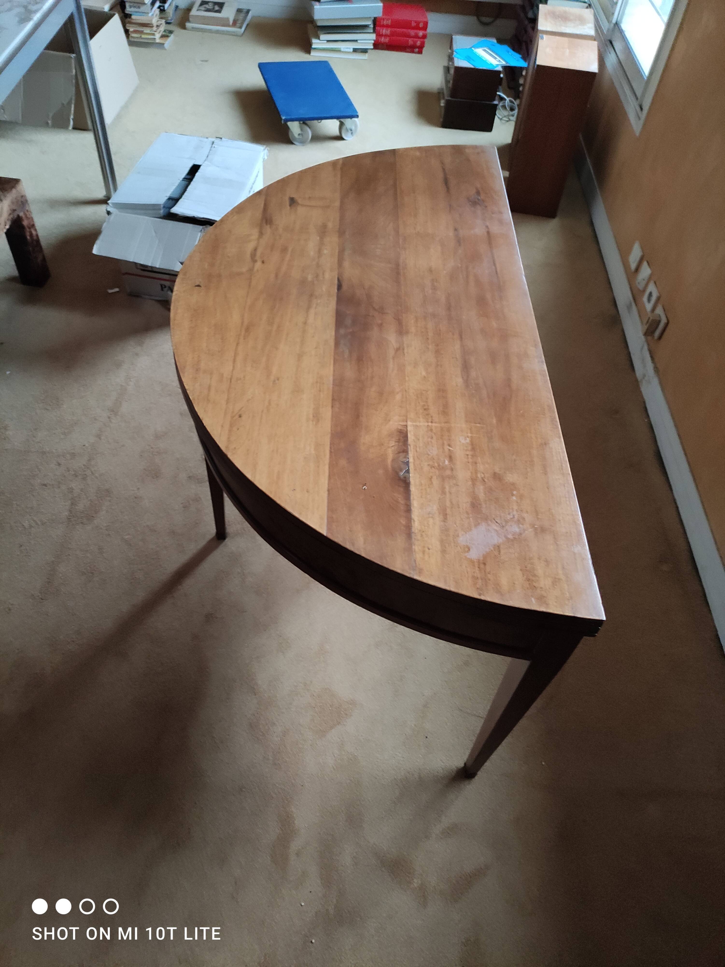 half-moon table