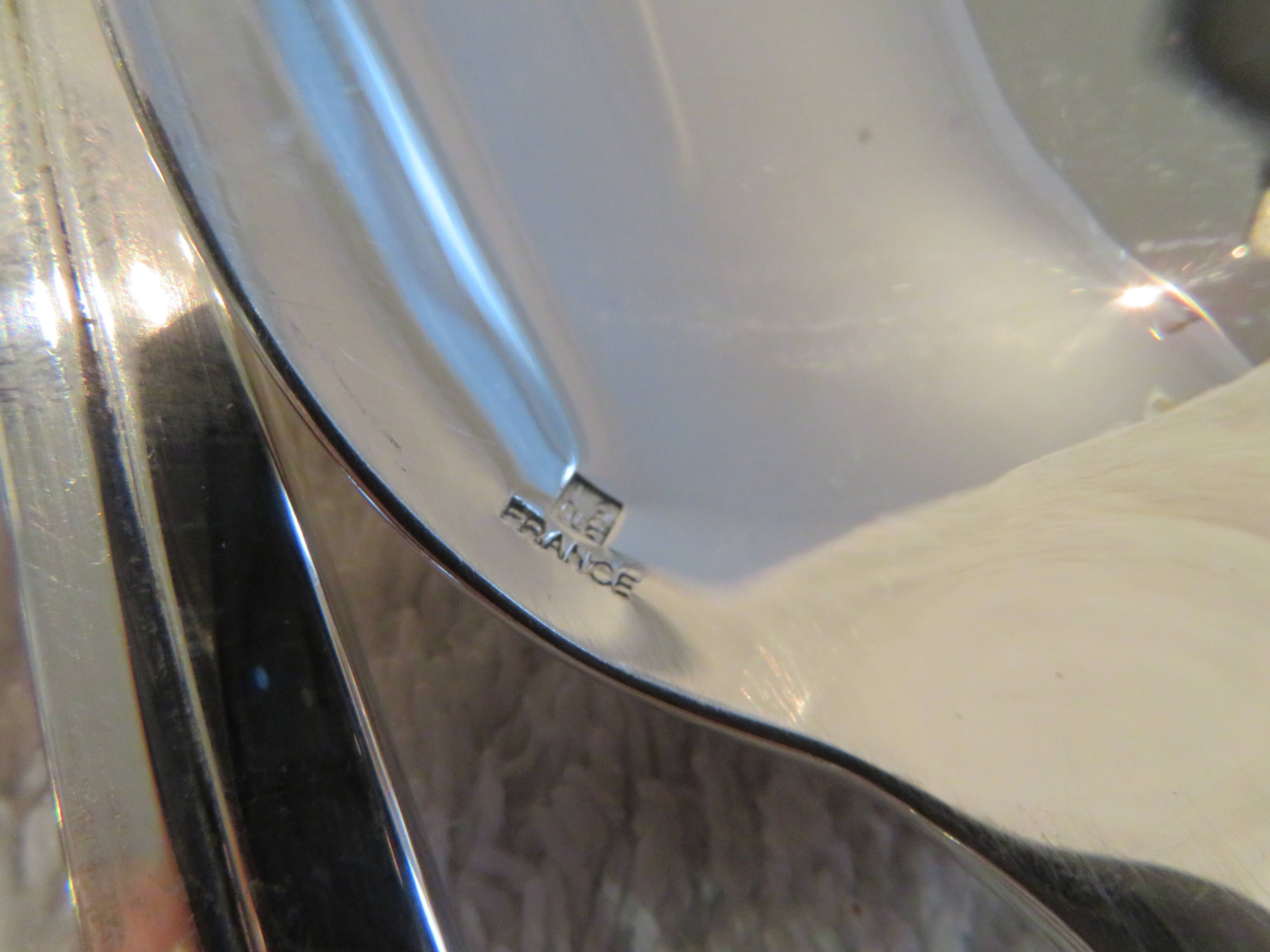 6 silver plated soup spoons Christofle Atlantide 20.7cm