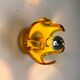 Carlo Nason sconce for Mazzega Murano, orange Murano blown glass Italy, 1970s