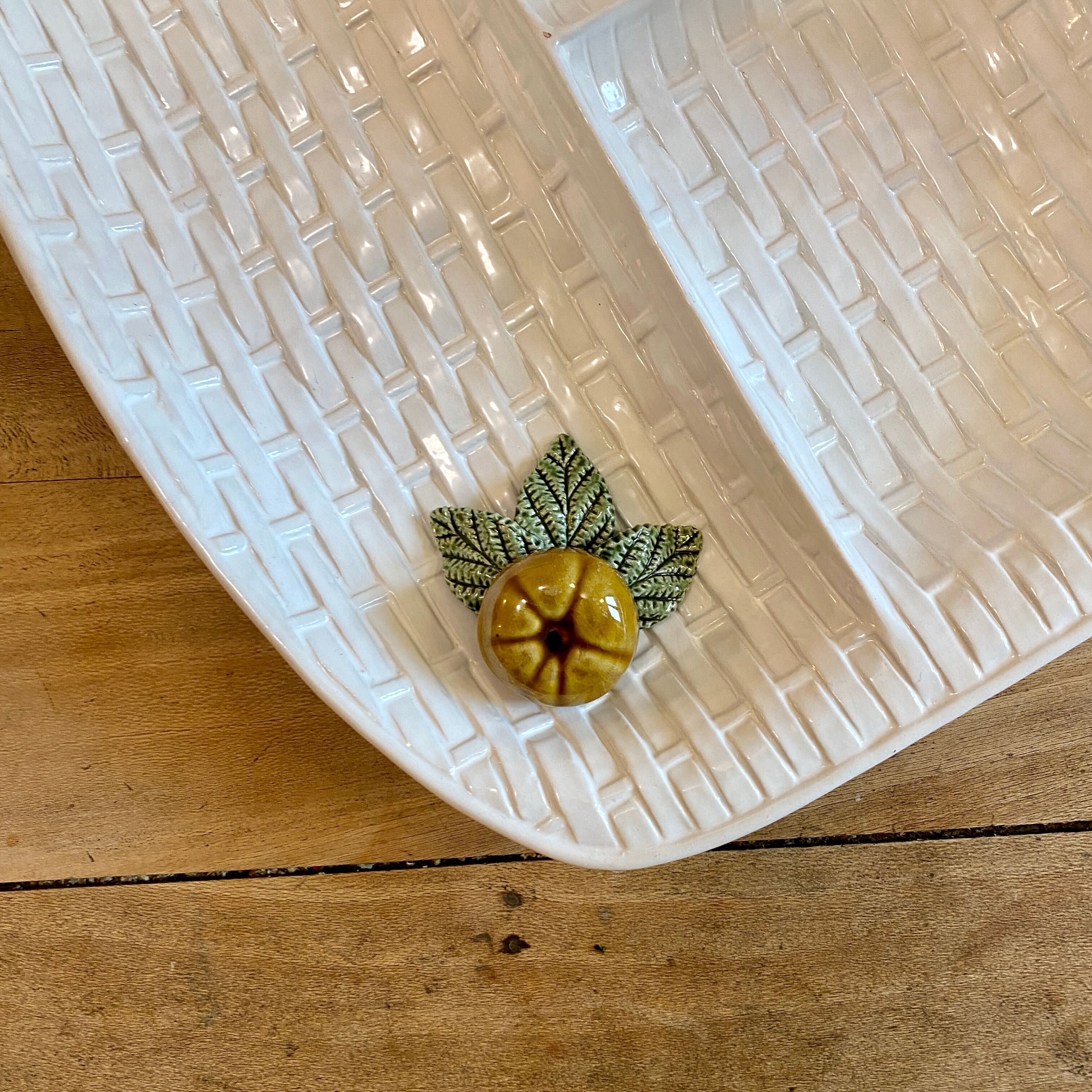 Vintage dish in slip