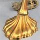 Romantic art-nouveau lamp in glass paste Lucien Gau