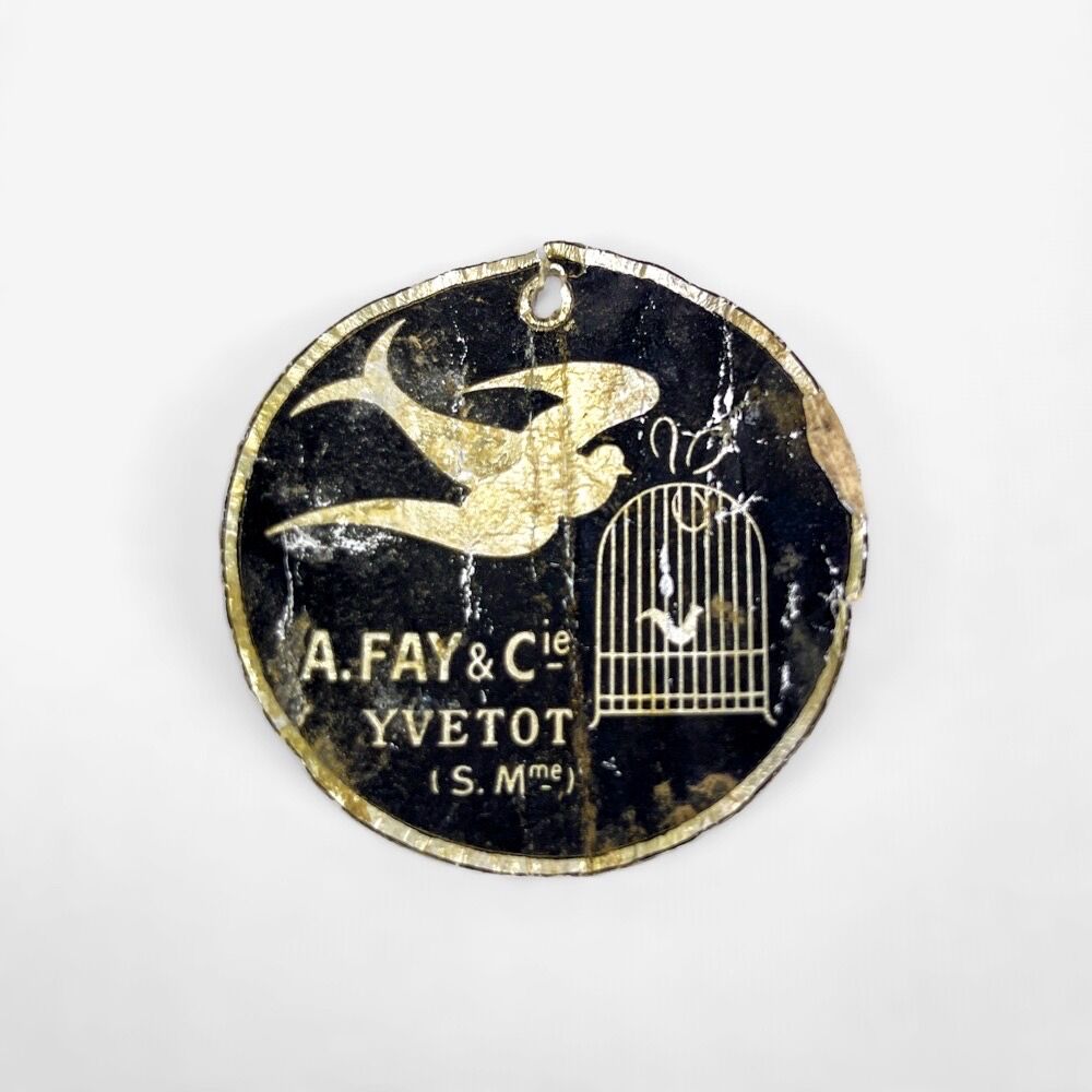 Golden bird cage with fine gold a.fay & co 1950