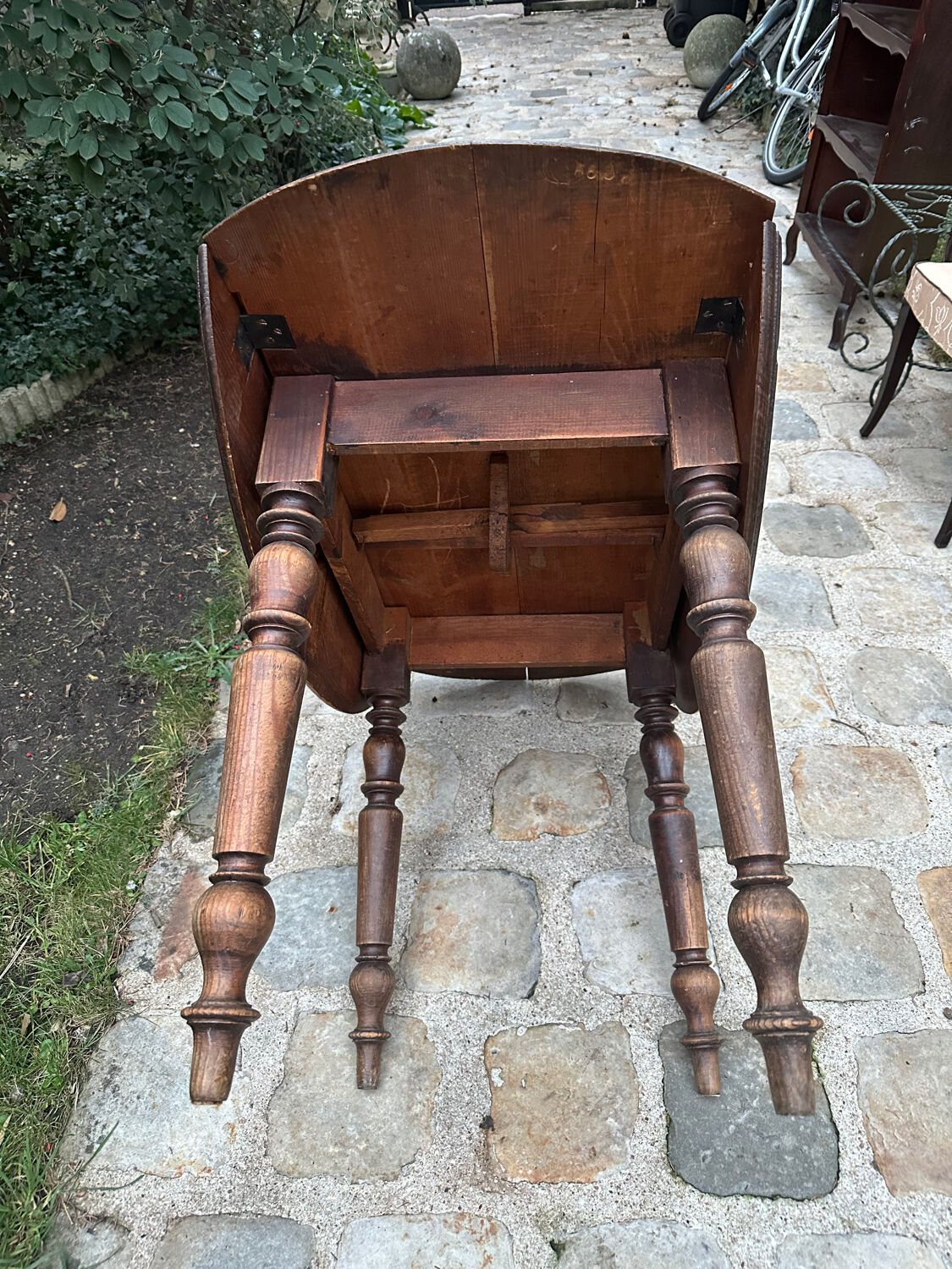 Antique table with flaps