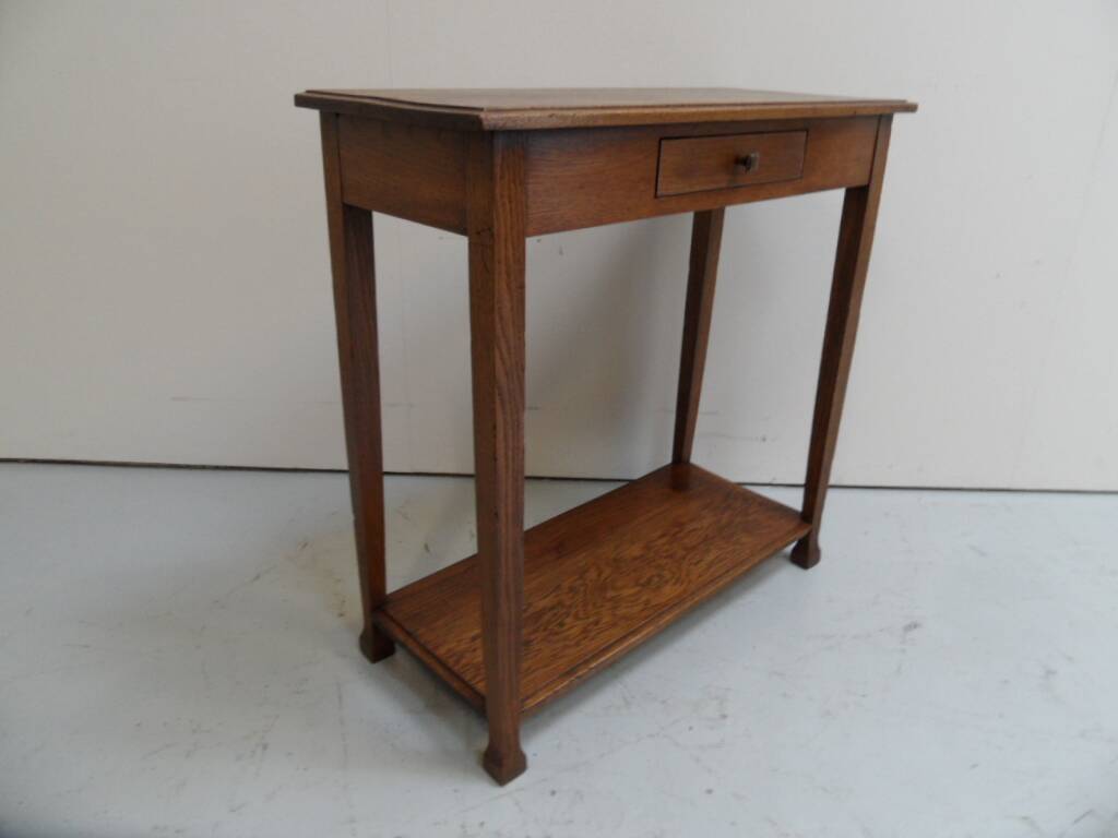Antique oak sidetable