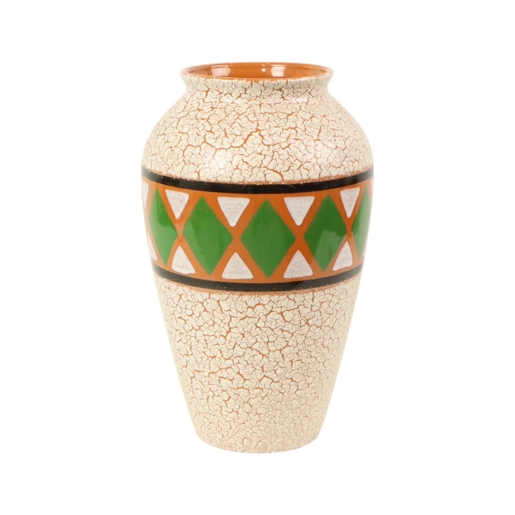 Vintage Jasba Vase West Germany Ceramics Craquelé 106-35