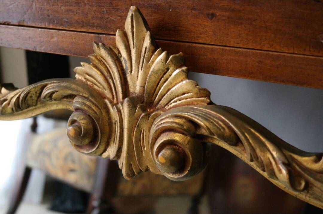 Louis XV style mirror in vintage gilded wood 70