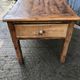 Antique Rustic Solid Cherry Farmhouse Table with 3 Drawers and 1 Pull Out