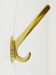 Four handmade brass wall hooks in Art Nouveau style, Austria, 1920s.