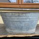 Vintage zinc basin