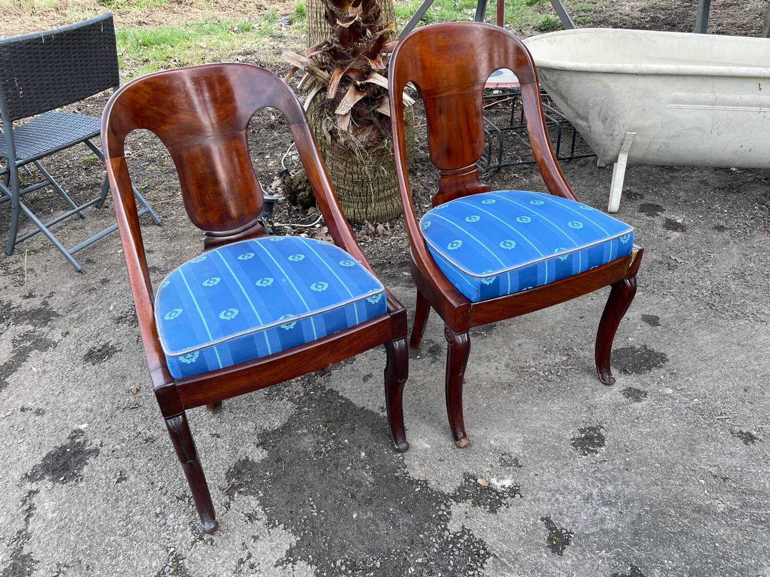 4 Napoleon III chairs