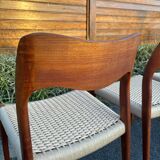 4 Niels Otto Møller chairs model 71