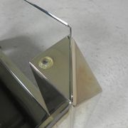 Belgo Chrom coffee table with 2 glass plates, 1970s