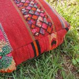 Moroccan carpet pouf
