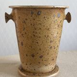 Pyrite stoneware ice bucket 1970