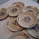 Set of 8 flat plates from St Amand model "Sologne" in good condition.