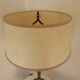 Chiseled bronze brass candlestick bouillotte lamp