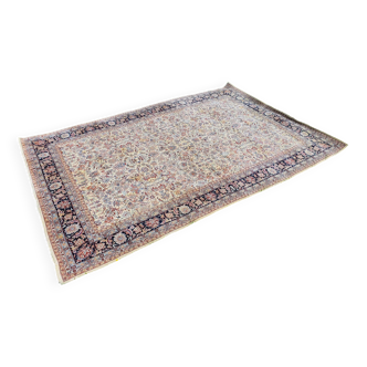 Grand tapis indo-pakistanais - Soie et laine - Artisanal