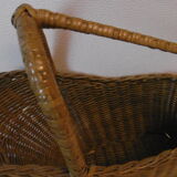Old wicker bottle holder