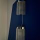 Set of two wall sconces in Murano glass and chromed metal, Italian Decorative